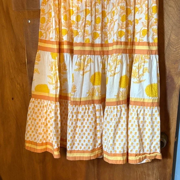 Chelsea and Theodore Sleeveless Tiered Mixed Print Maxi Dress - Picture 7 of 9